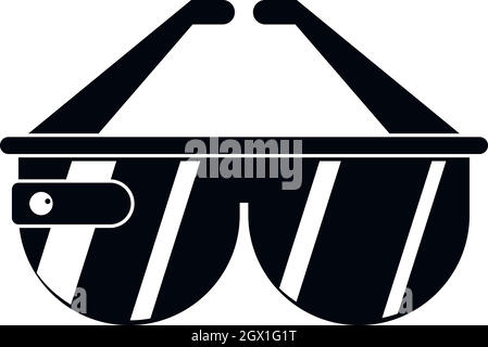 L'icône casque de jeu, le style simple Illustration de Vecteur