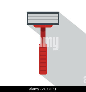 Rasoir rasoir, icône de style plat Illustration de Vecteur