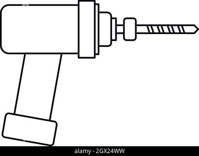 Medical percer style du contour, icône Illustration de Vecteur