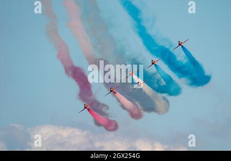 The Royal Air Force Aerobatic Team Red Arrows Banque D'Images