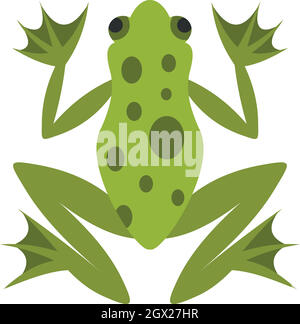 Icône style grenouille, télévision Illustration de Vecteur