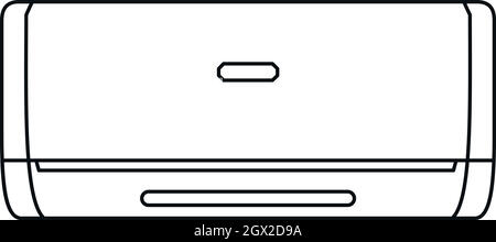 Air conditionné automatique, l'icône de style contour Illustration de Vecteur