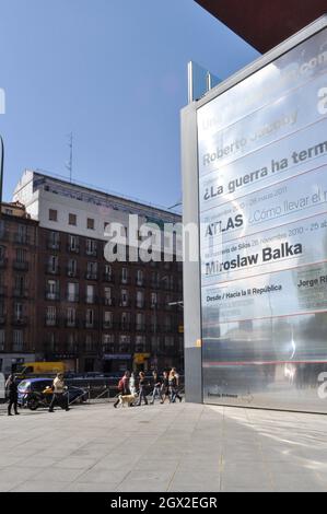 MADRID, ESPAGNE, 11 avril 2011 : Musée Reina Sofia (Museo Nacional Centro de Arte Reina Sofia), musée espagnol d’art contemporain ouvert en 1990 Banque D'Images