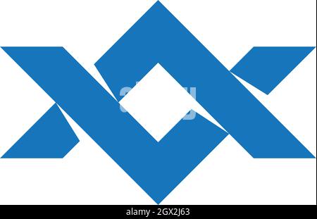 L'unité abstraite d'entreprise d'affaires modèle de conception de logo Vector Illustration de Vecteur