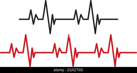 modèle vectoriel de ligne d'impulsion Illustration de Vecteur