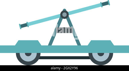 Alchimiste ou handcar, icône de style plat Illustration de Vecteur