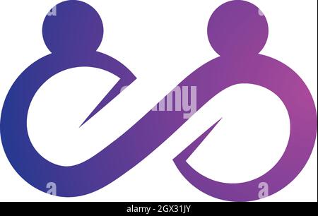 L'adoption et de soins communautaires modèle Logo Icône vecteur Illustration de Vecteur