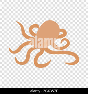 Icône isométrique Octopus Illustration de Vecteur