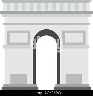 Arc de Triomphe, l'icône de style plat Illustration de Vecteur