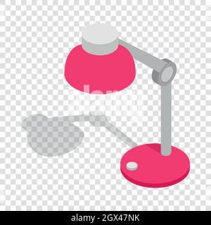 Lampe de table icône isométrique Illustration de Vecteur