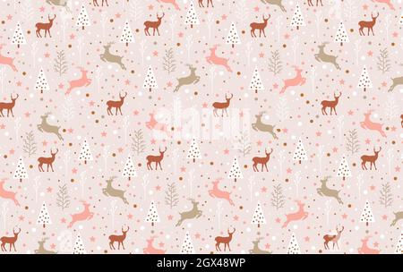 Magnifique motif de Noël avec ornements.Motif papier cadeau de Noël.Illustration vectorielle de motif de Noël. Illustration de Vecteur