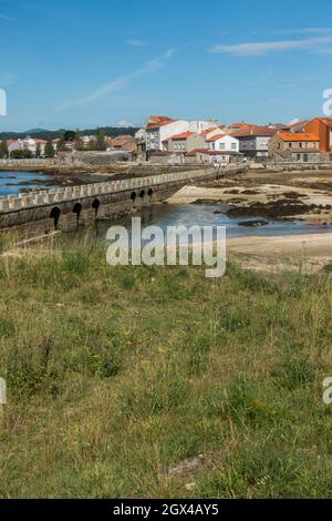 Cambados Espagne, San Tomé, vieux village de pêcheurs, province de Pontevedra, Galice,Espagne. Banque D'Images