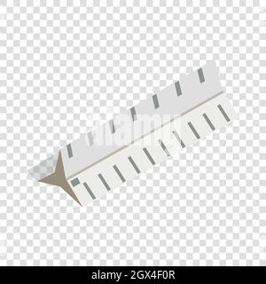 Règle l'icône Dessin isométrique Illustration de Vecteur