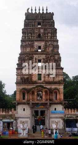 Sri Rama Chandra temple un célèbre temple de 700 ans situé à Ammapally, près de Shamshabad Village Telangana, Inde Banque D'Images