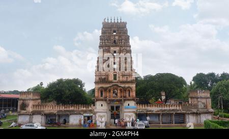 Shri Rama Chandra temple, Ammacalle, Shamshbad, Telangana, Inde. Célèbre temple de 700 ans. De nombreux films de Tollywood ont été tournés ici. Banque D'Images
