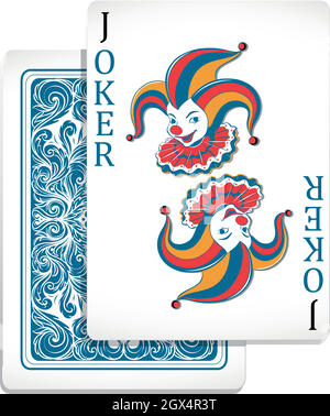 Carte design Joker Original Illustration de Vecteur