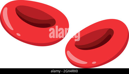 Gros plan sur les globules rouges Illustration de Vecteur