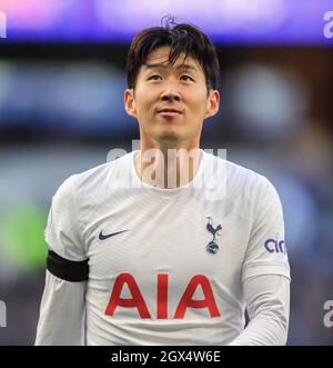 03 octobre -Tottenham Hotspur v Aston Villa - Premier League - Tottenham Hotspur Stadium Spurss' Heung-min son pendant le match de la Premier League au Tottenham Hotspur Stadium Picture Credit : © Mark pain / Alay Live News Banque D'Images
