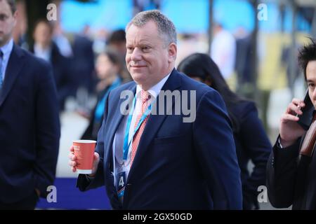 MANCHESTER, ROYAUME-UNI. 4 OCT Lord Frost, ministre d'État (Cabinet Office), le deuxième jour de la Conférence du Parti conservateur à Manchester Central, Manchester, le lundi 4 octobre 2021. (Credit: MI News) Credit: MI News & Sport /Alamy Live News Banque D'Images