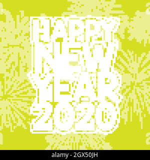 Bonne conception de fond pour la nouvelle année 2020 Illustration de Vecteur