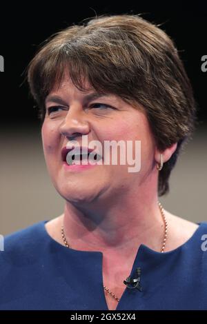 Manchester, Royaume-Uni. 4 octobre 2021. Conférence du Parti conservateur 2021. ARLENE FOSTER, 2021 crédit: Allstar Picture Library Ltd/Alay Live News Banque D'Images