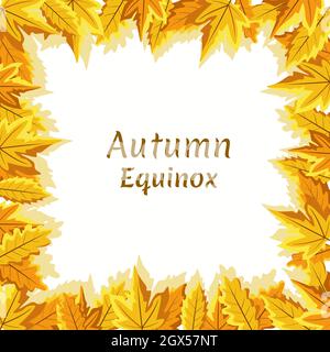 Illustration du vecteur de jour de l'Equinox d'automne Illustration de Vecteur