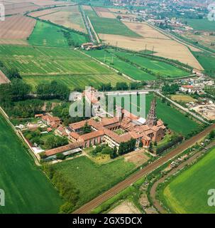 Europe, Italie, Lombardie, Abbazia di Chiaravalle. Cistercense Monastero Banque D'Images