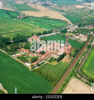 Europe, Italie, Lombardie, Abbazia di Chiaravalle. Cistercense Monastero Banque D'Images