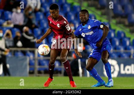 ºAlexander Isak de Real Sociedad pendant le match de la Ligue entre Getafe CF et Real Sociedad CF à l'Estadio de Vallecas à Barcelone, Espagne. (Crédit : APO Caballero) Banque D'Images