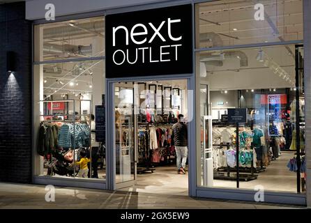 Prochain magasin d'usine, centre commercial O2 Arena, londres, angleterre Banque D'Images