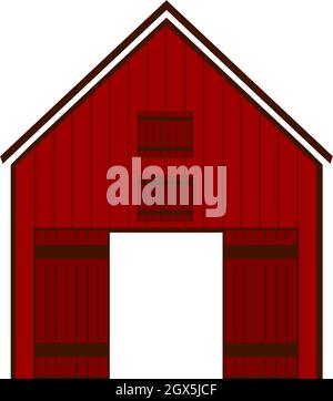 Maïs Crib Barn House illustration Vector sur fond blanc Illustration de Vecteur