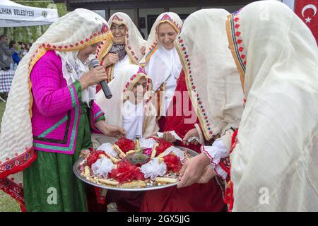 Nallihan,Ankara,Turquie - 05-12-2016: Mariage traditionnel de village en Anatolie Banque D'Images