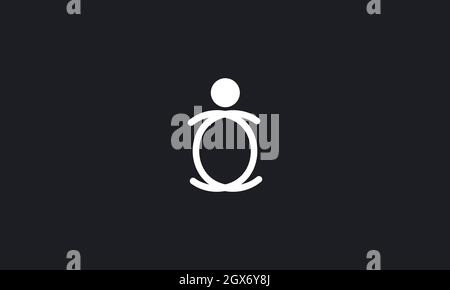 LOGO D'ICÔNE HUMAINE POUR UNE UTILISATION AVEC DES ILLUSTRATIONS OU DES LOGOS Illustration de Vecteur