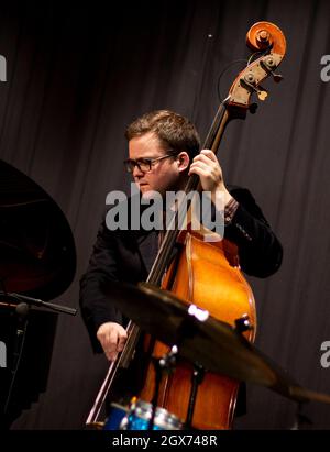 Avec le Quatuor Julian Arguelles au Herts Jazz Club de St Albans Banque D'Images