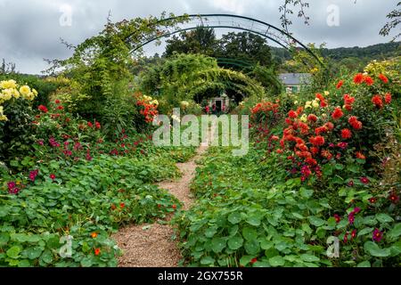 Le jardin de Monet à Giverny, France Banque D'Images