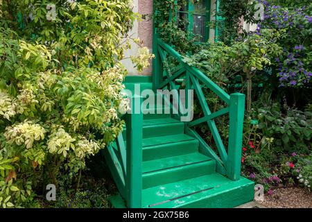 Maison et jardins de Claude Monet à Giverny, France Banque D'Images