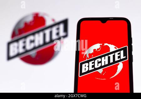 Brésil. 04e octobre 2021. Dans cette illustration, le logo Bechtel Corporation est affiché sur un smartphone. Crédit : SOPA Images Limited/Alamy Live News Banque D'Images