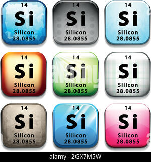 Silicium Illustration de Vecteur