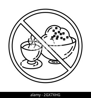 Le jeûne de Ramadan fait partie de l'activité de culte musulman dessin à la main icône ensemble vecteur. Illustration de Vecteur