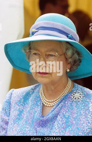 La reine Elizabeth II lors de sa visite officielle en Afrique du Sud Banque D'Images