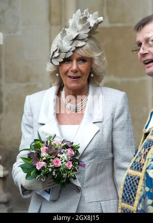 Camilla, duchesse de Cornwall, assiste à l'observance du Commonwealth à l'abbaye de Westminster le 19 mars 2014 Banque D'Images