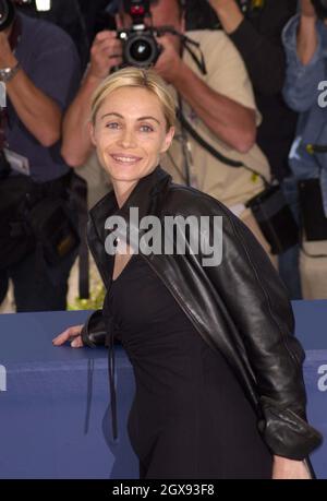 Les actrices françaises Emmanuelle Beart au Festival de Cannes pour promouvoir leur film la Repetition.Paul Smith/allaction.co.uk Banque D'Images