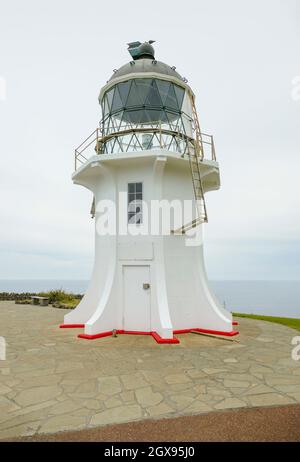 Le phare de Cape Reinga à l'île du Nord à New Zélande Banque D'Images