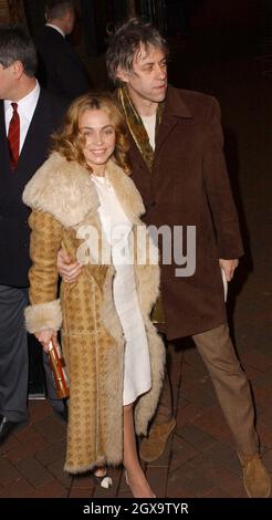 Sir Bob Geldof et son épouse à la première britannique des 'Banger Sisters' à Londres. Banque D'Images