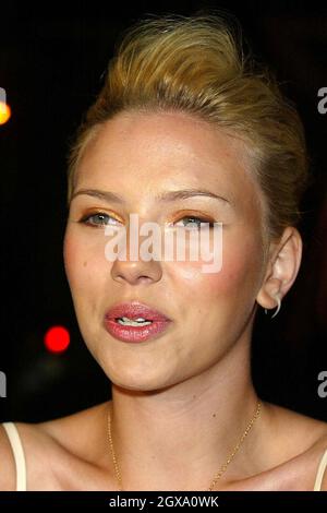 Scarlett Johansson à 'The London Party', une pré BAFTA Party au Middle Temple Hall dans la City de Londres. Banque D'Images