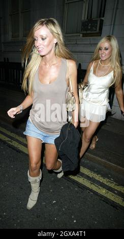 Lauren Pope à la discothèque Embassy, Old Burlington Street, Londres. Banque D'Images