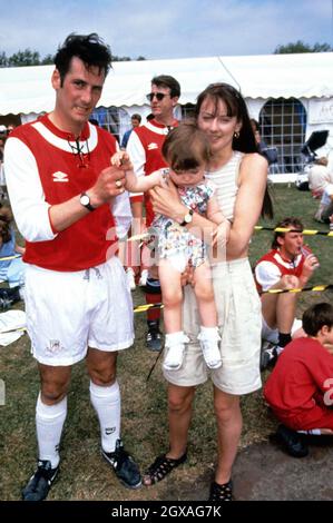 Tony Hadley de Spandau Ballet au Celebrity World Cup Match à Fulham, Londres. Banque D'Images