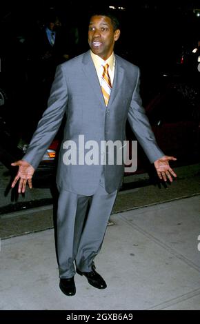 Denzel Washington assister à la CÉLÉBRATION d'ouverture DE JULES CAESAR Broadway après la fête, New York. Banque D'Images