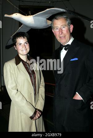 Le Prince Charles avec Dame Ellen MacArthur lors d'un dîner du RSPB pour soutenir la campagne « Save the Albatross ».Anwar Hussein/allactiondigital.com Banque D'Images