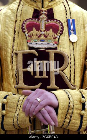 L'ordre du Garter Service au château de Windsor, en Angleterre. Banque D'Images